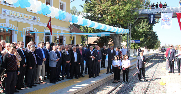 Karaman - Konya Hızlı Tren Hattının Elektrifikasyon Sisteminin Temel Atıldı