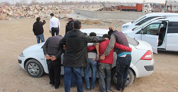 Konya'da ray çalan hırsızlar yakalandı