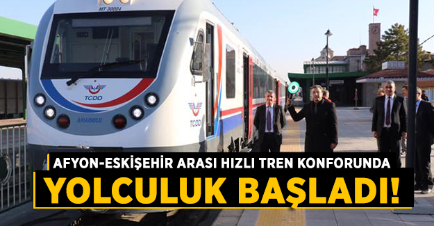 Afyon-Eskişehir arası yeni DMU setleri sefere başladı!