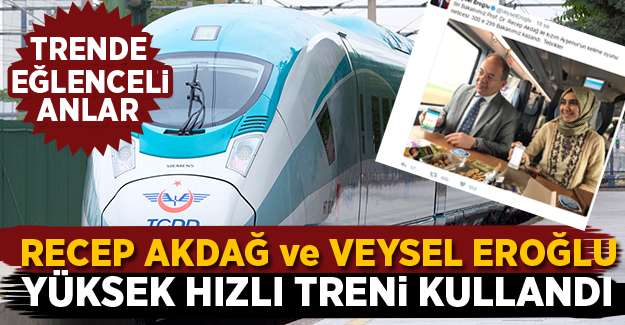 Bakanlar Eroğlu ve Akdağ Yüksek Hızlı Treni Kullandı