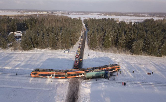 Estonya’da tren kazası! 9 yaralı