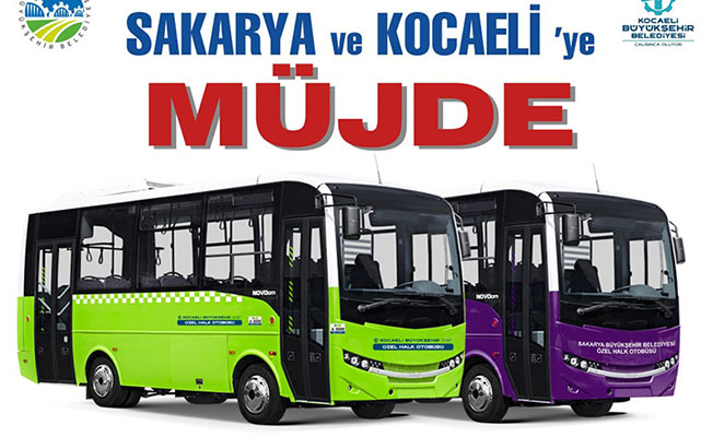 Kocaeli-Sakarya Otobüs Seferleri 2 Temmuz’da Başlıyor