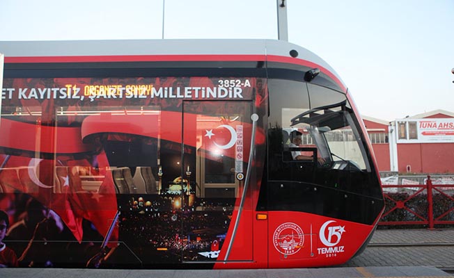 Kayseri'de 15 Temmuz Tramvayı