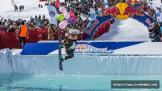 Erciyes’te Gerçekleştirilen Red Bull Kar Havuzu’na Büyük İlgi