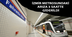İzmir Metrosu'nda Arıza 3 Saatte Giderildi