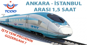 Yeni Yapılacak Hızlı Tren Hattı ile İstanbul - Ankara Arası 1,5 Saat Olacak İşte Hızlı Tren Hattının Güzergahı