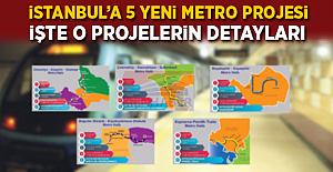 İstanbul'a 5 yeni metro projesi! İşte İstanbul'un yeni metro projeleri