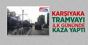 Karşıyaka Tramvayı İlk Gününde Kaza Yaptı