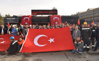 TÜDEMSAŞ çalışanları Zeytin Dalı Harekatı'na dualarla destek verdiler