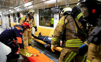 Üsküdar-Çekmeköy Metro Hattında Yangın Tatbikatı Gerçekleştirildi