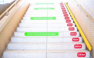 Metro Merdivenlerine Kalori Hesabı