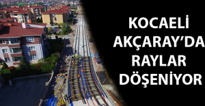 Kocaeli'nde Akçaray'da Çift Yönlü 200 mt Ray Döşendi