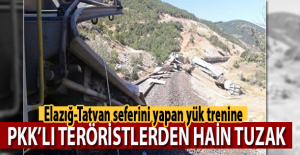 Elazığ'da trene bombalı saldırı