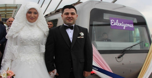 Metro İstasyonu'nda ilk nikah kıyıldı