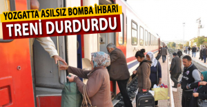 Yozgat'ta yolcu treninde şüpheli çanta ihbarı