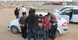 Konya'da ray çalan hırsızlar yakalandı
