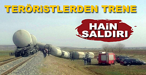Diyarbakırda Teröristlerden Trene Hain Saldırı!