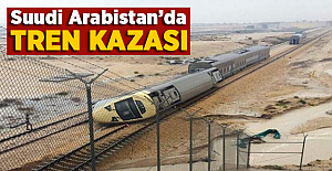 Suudi Arabistan'da Tren Raydan Çıktı!