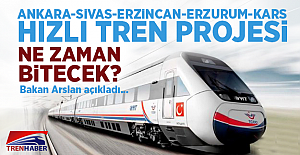 Ankara-Sivas-Erzincan-Erzurum-Kars Yüksek Hızlı Tren Projesi Ne Zaman Açılacak!