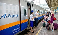 Semerkant-Astana yolcu treni ilk seferini yaptı