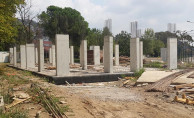 Kocaeli'de TCDD hizmet binasının yapımı devam ediyor