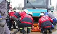 Kocaeli’de Tramvay Kazası Tatbikatı