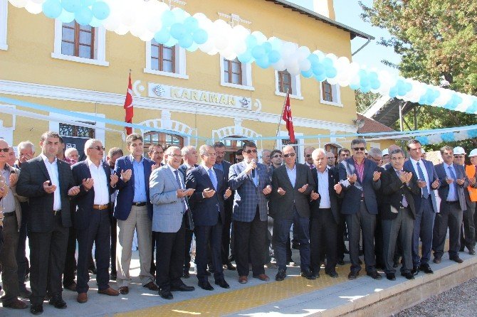 Karaman - Konya Hızlı Tren Hattının Elektrifikasyon Sisteminin Temel Atıldı