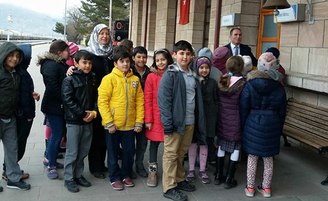 Erzincan Mimar Sinan İlkokulu Tren Garı ziyareti